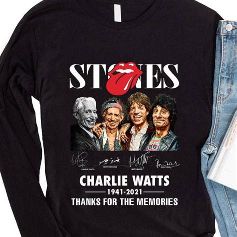 Awesome Rest In Peace Charlie Watts 1941 2021 Stones Band Signatures Thanks For The Memories