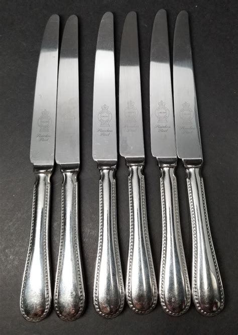 6 Sheffield England Cutlery Stainless Steel 9 58 Table Knife Knives