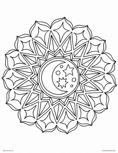 Moon Dreamcatcher Drawing Coloring Pages