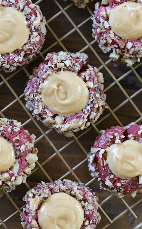 Red Velvet Pecan Thumbprint Cookies Swanky Recipes
