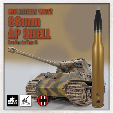 Inflatable Ww2 88mm Shell Tiger Ii German River Horse