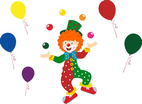Cartoon Happy Clown Vector Illustration Of Clipart Clown