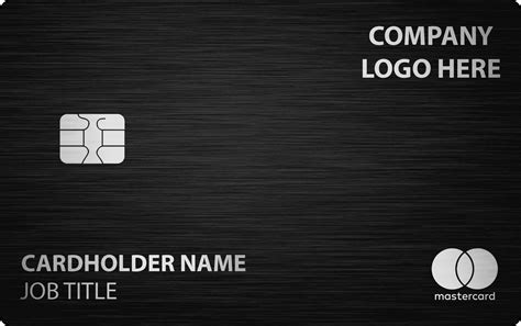 Brushed Black Corporate Card - Metal Card Studio