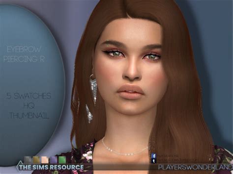 Eyebrow Piercing R By Playerswonderland At Tsr Sims 4 Updates