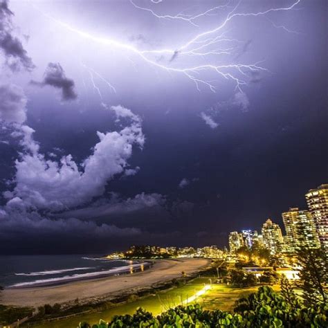 Summer Storms Over Coolangatta Australia By ©sean Scott