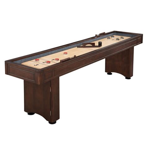 Austin 9 Ft Shuffleboard Table W Bowling Pin Set Pool Warehouse