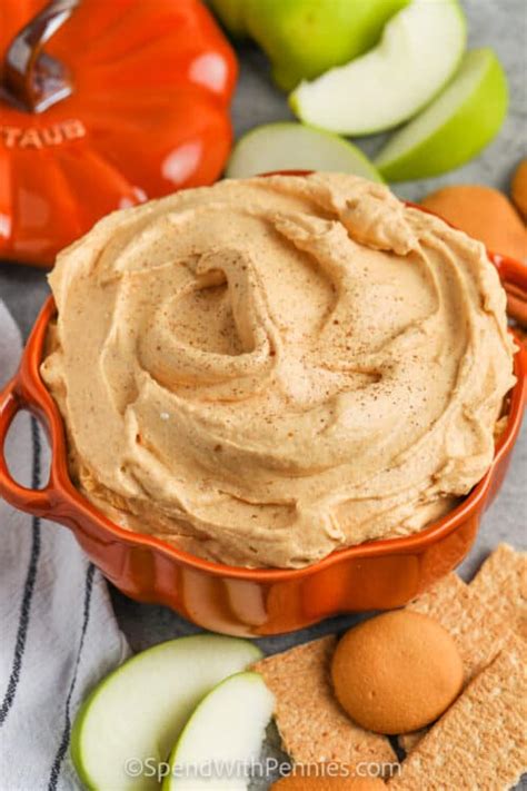Fluffy Pumpkin Dip 5 Minutes Prep Spend With Pennies