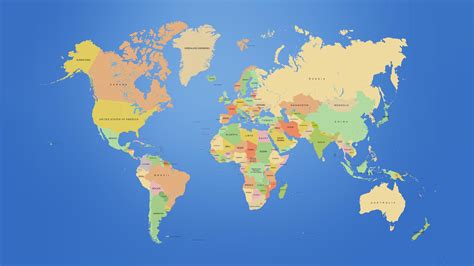48 World Map Screensaver Wallpaper On Wallpapersafari