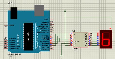Interfacing Of Seven Segment With Arduino In Proteus Microdigisoft Images