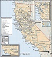State and County Maps of California