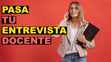 Entrevista para docente primaria GUÍA con preguntas YouTube