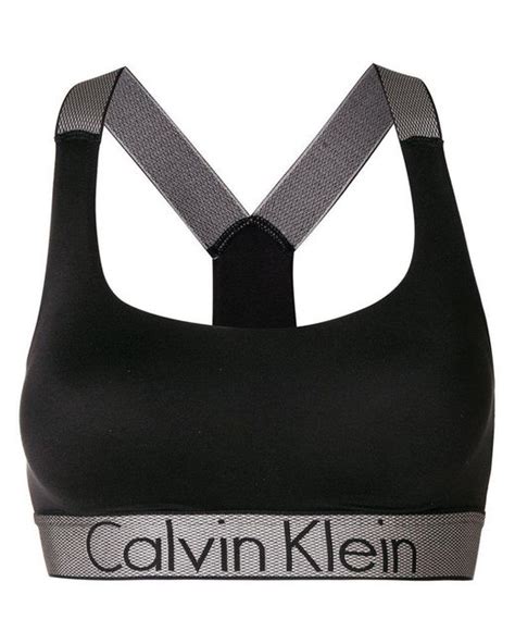 Calvin Klein Lightly Lined Bralette In Black Save 15 Lyst