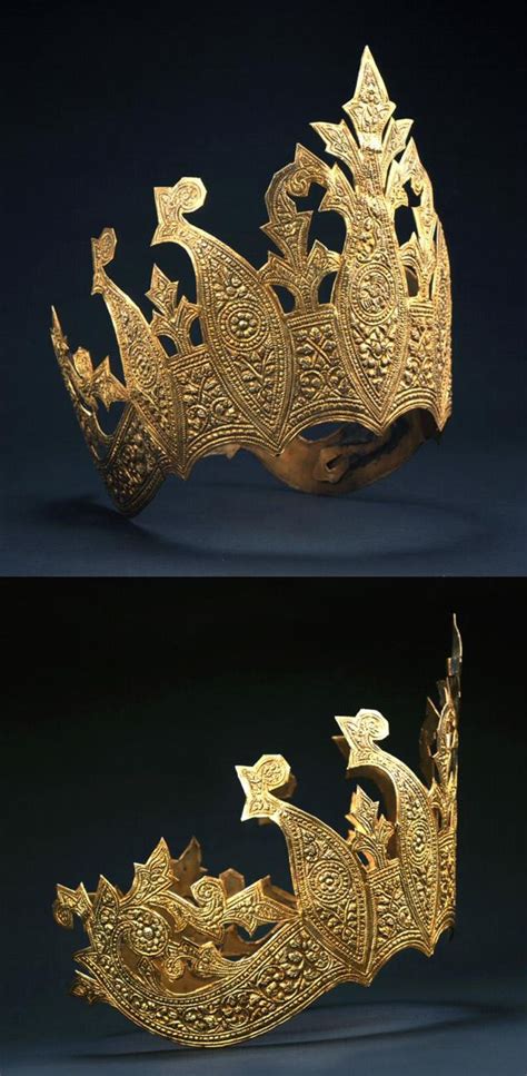 Indonesia ~ Palembang Sumatra Crown Gilded Copper Ca Late 19th To