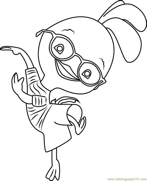 Happy Ace Cluck Coloring Pages Chicken Little Coloring Pages