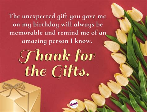 Best Thank You Messages For Gifts Received