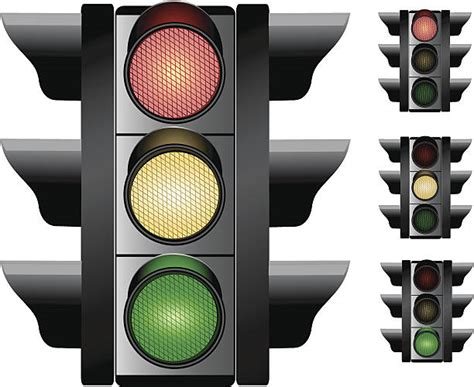 Multiple Green Traffic Lights Illustrations Royalty Free Vector