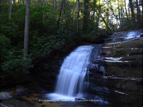 Hiking The Appalachian Trail Beautiful Long Creek Falls In Blue Ridge