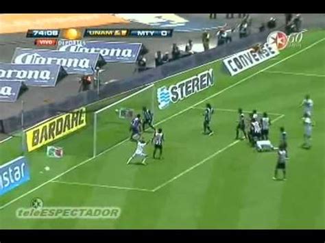 Los rayados marchan con paso casi perfecto en este torneo y van en busca del liderato general de la competencia. PUMAS vs MONTERREY Vuelta cuartos de final Clausura 2011 Mayo 08, 2011 - YouTube