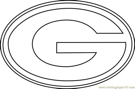 Green Bay Packers Logo Coloring Page For Kids Free Nfl Printable