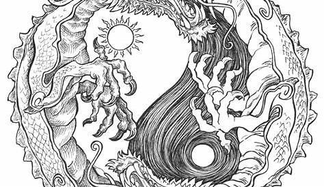 20+ Free Printable Dragon Coloring Pages for Adults - EverFreeColoring.com