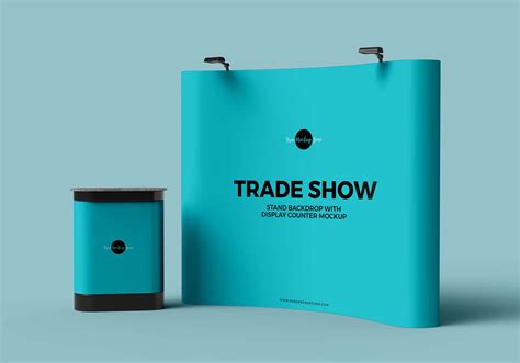 The great collection of free branding mockup psd templates! Trade Show Stand PSD Mockup (Free) by Angga Kuntara