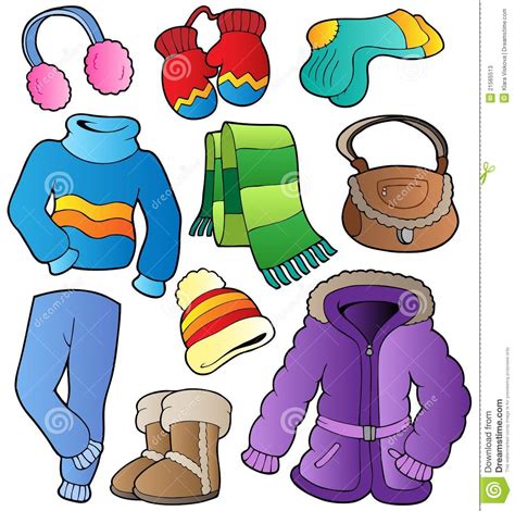 Ver más ideas sobre dibujos, invierno, muneco de nieve. Winter Apparel Collection 1 Stock Vector - Illustration of handbag, headband: 21565513