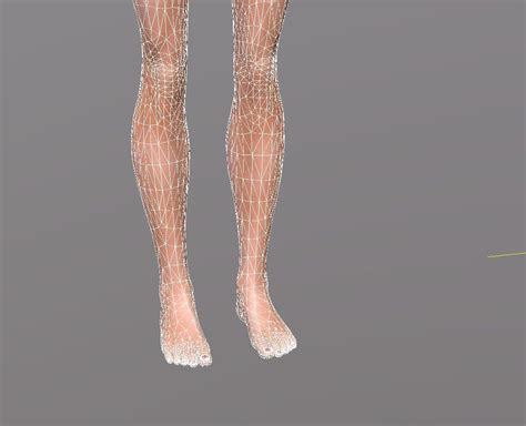 Naked Woman Rigged D Game Character D Model Blend C D Fbx