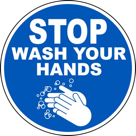 Stop Wash Your Hands Floor Sign Save 10 W Discount