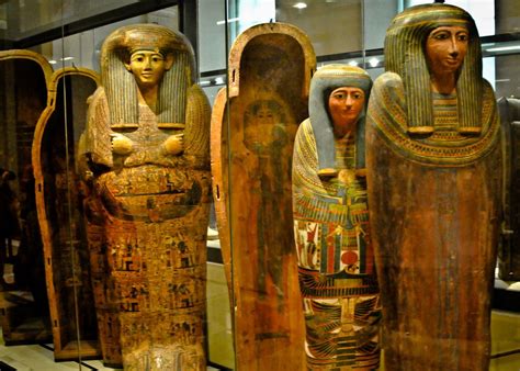 Egyptian Mummy Antiquities At The Louvre Museum Paris France By