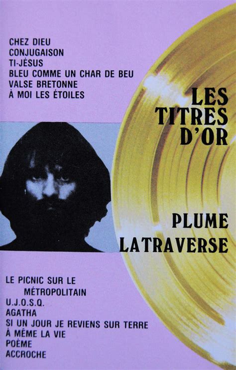 Plume Latraverse Les Titres Dor 1993 Cassette Discogs