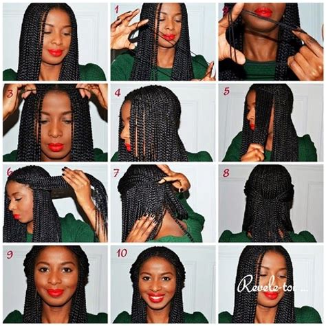 Cover your elastic by wrapping and pinning your hair, and the classic french braid may be one of the most simple ways to weave your hair, but it's also one of the most elegant. African Naturalistas: How To Style Your Box Braids. | Box ...