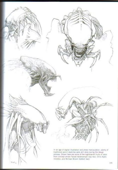 Aliens And Predators Avp Requiem Predalien Concept Art By Farzad