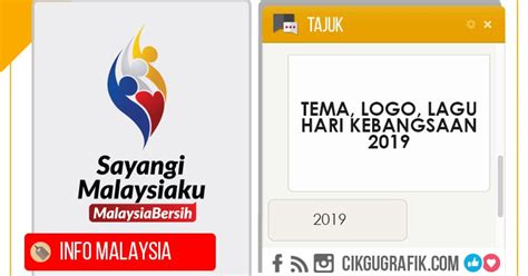 Majlis turut dihadiri oleh menteri komunikasi dan multimedia, datuk. Tema, Logo, Lagu Hari Kebangsaan 2019 | KOLEKSI GRAFIK ...