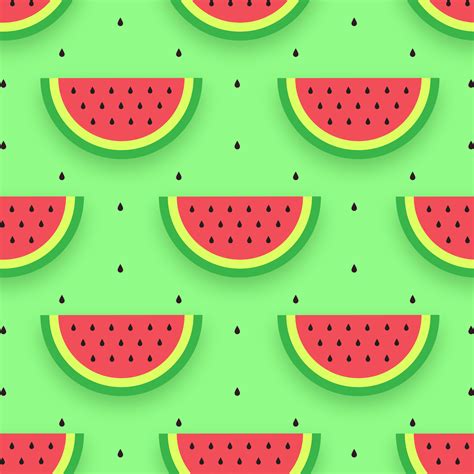 Watermelon Slices Seamless Pattern 581022 Vector Art At Vecteezy