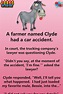 Clean Joke Of The Day – A farmer named Clyde had a car accident ...