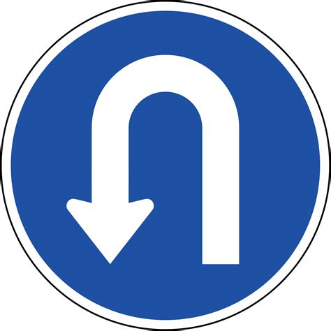 U Turn Sign Png Picture Png Arts