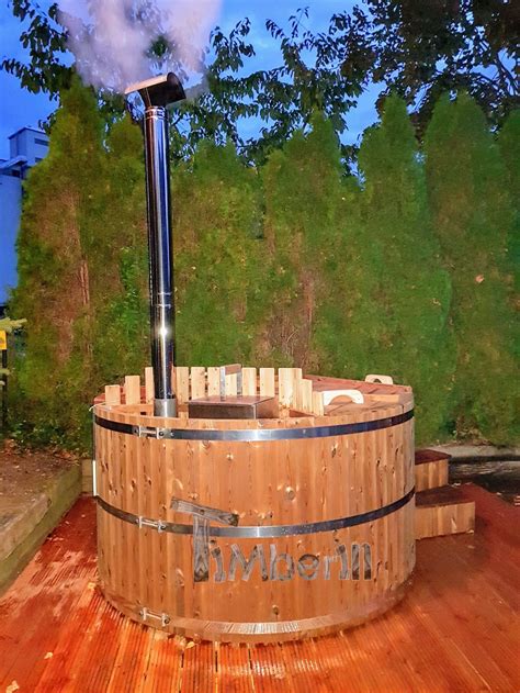 Wooden Hot Tub Wood Fired Thermowood Timberin
