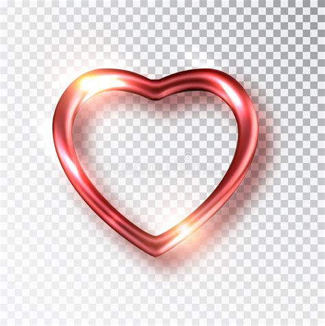 Red Heart Realistic Vector Decoration 3d Object Romantic Symbol Of