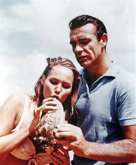 sean connery and ursula andress in dr no 1962 r jamesbond