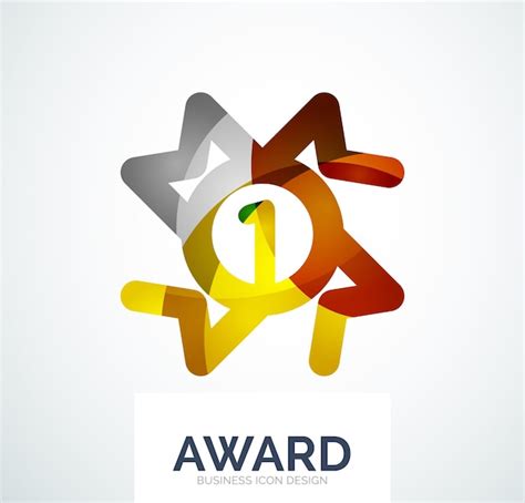 Premium Vector Colorful Award Business Logo
