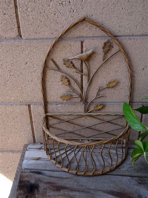 Gorgeous Wrought Iron Wall Planters Outdoor References Planter Ideas