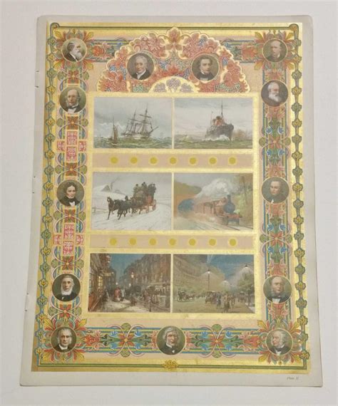Victorian Steam And Electricity 1897 Chromolithograph Diamond Jubilee