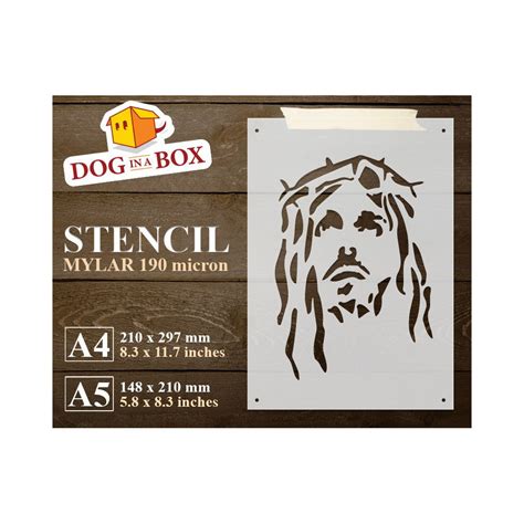 Jesus Stencil N3 Reusable Christian Stencil For Churches Wood Signs