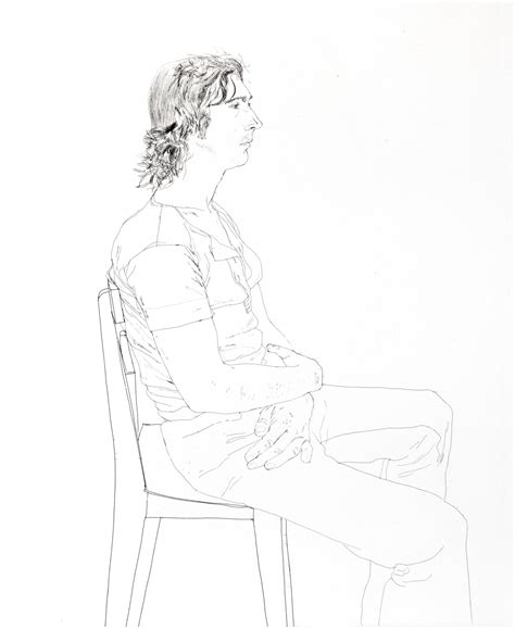 David Hockney Maurice Payne David Hockney Seated Black And White