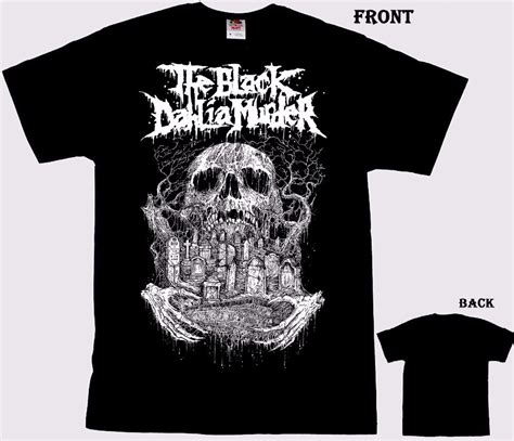 Logo T Shirts Crew Neck Men The Black Dahlia Murder American Melodic Metal Band T Shirt Sizes S