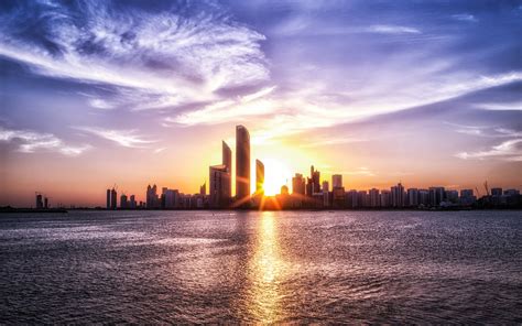 Abu Dhabi Sunrise Sunrise At Abu Dhabi Breakwater Akhter Hasan