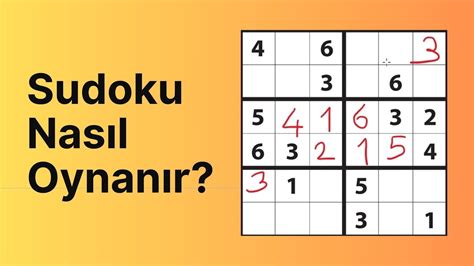 Sudoku Nas L Oynan R Sudoku Zme Teknikleri Youtube