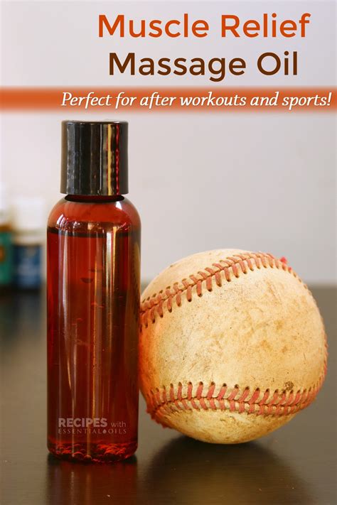 Muscle Relief Massage Oil Perfect For After Workouts And Sports