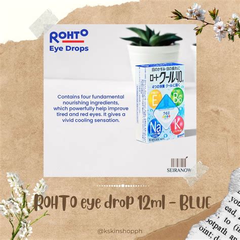 Rohto Eye Drop 12ml Blue Original From Japan Shopee Philippines