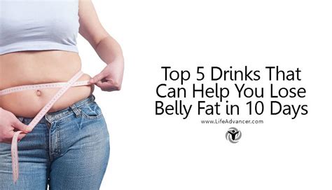 How To Get Rid Of Belly Fat In 10 Days With These 5 Drinks